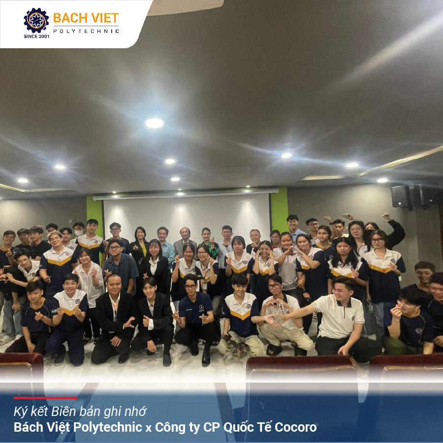 Bách Việt Polytechnic ký kết biên bản ghi nhớ (MOU) cùng Công ty CP Quốc tế Cocoro